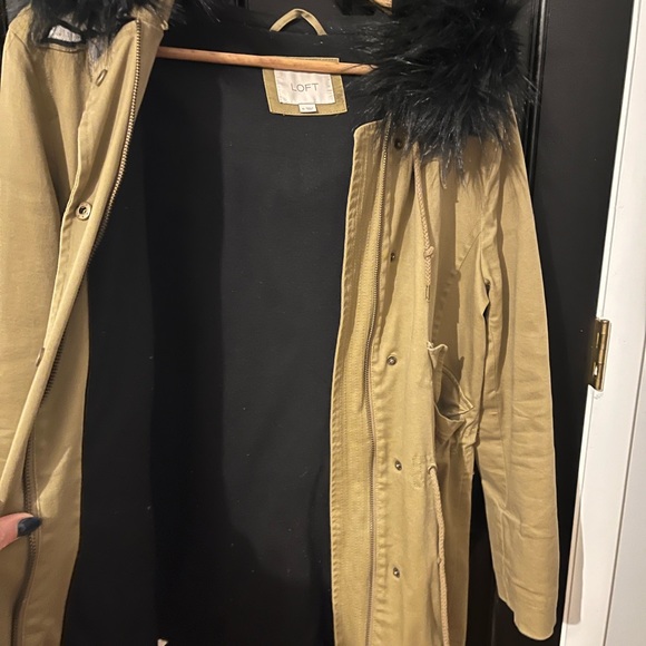 Loft Army Green Utility/Trench Coat - Picture 5 of 6